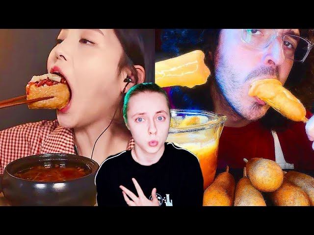 Кто ПОБЕДИТ? ЖЕНЩИНЫ против МУЖЧИН МУКБАНГЕРОВ реакция на асмр и мукбанг смотреть онлайн