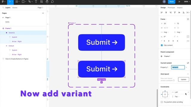 How to Design Powerful Buttons Component with Variants and Auto Layout in Figma (NEW) смотреть онлайн