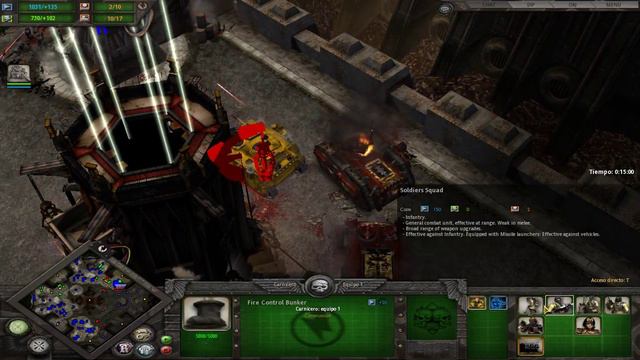 Warhammer 40000 Dawn of War - Dark Crusade 4vs4 Very Hard tanks rush Steel Legion смотреть онлайн