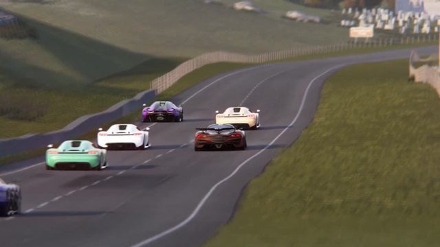 SSC Tuatara Aggressor Vs SSC Striker Vs Koenigsegg Regera Vs Koenigsegg CC850 At Highlands