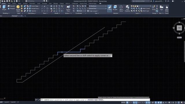 How to design straight staircase in AutoCAD 2020 смотреть онлайн