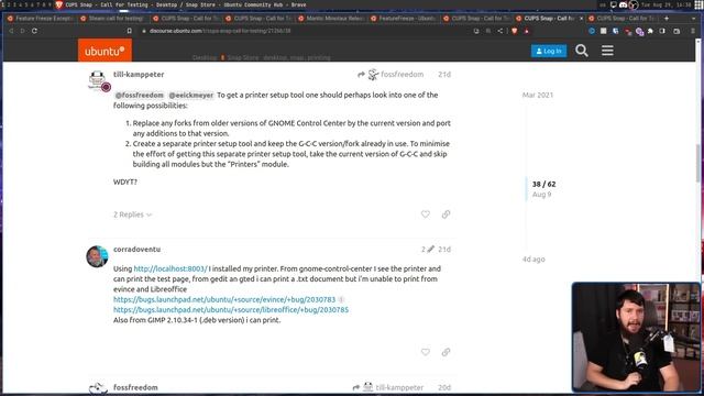 Ubuntu's New CUPS Snap Falls Flat On Its Face смотреть онлайн