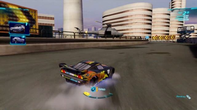 Тачки 2 (Xbox 360) - Гонка - 3 круга - Тур "ВПП" - Молния-Углеродное волокно смотреть онлайн