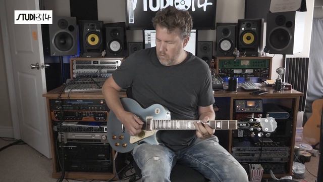 Epiphone Les Paul Standard in Pelham Blue смотреть онлайн