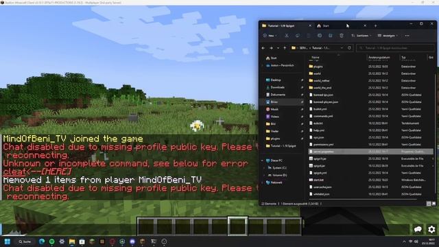 chat disabled due to missing profile public key minecraft fix #4 | Minecraft Java смотреть онлайн