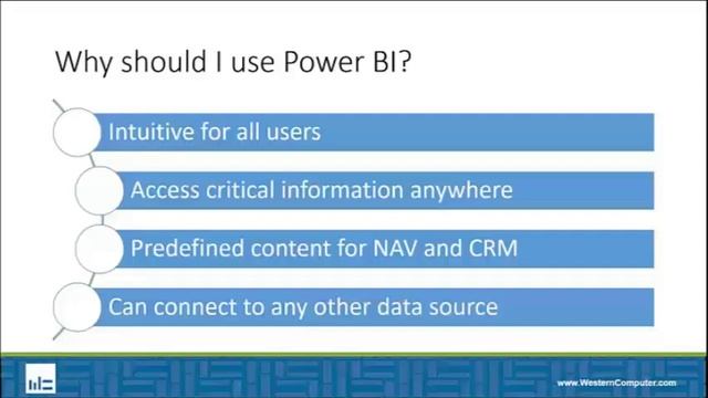 Power BI Overview | Dynamics NAV | Western Computer смотреть онлайн