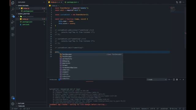 EVENT EMITTER trong NODEJS - phần 2 | NODEJS смотреть онлайн