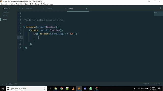 Hide Header on Scroll Down and Show on Scroll Up (2018) | Using HTML, CSS and JQuery | Sticky Heade смотреть онлайн
