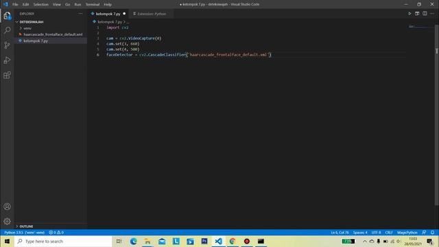 Project Python OpenCV - Face Detection (VISUAL STUDIO CODE) смотреть онлайн