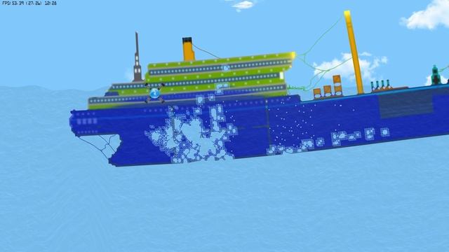 САМОЛЁТ УПАЛ НА КОРАБЛЬ? СИМУЛЯТОР ЗАТОПЛЕНИЯ КОРАБЛЕЙ | FLOATING SANDBOX смотреть онлайн