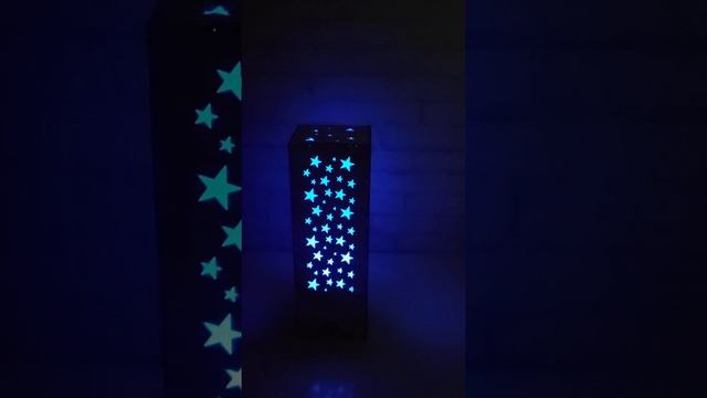 Ночник из дерева "Звезды" с RGB лампой и пультом для дистанционного управления смотреть онлайн