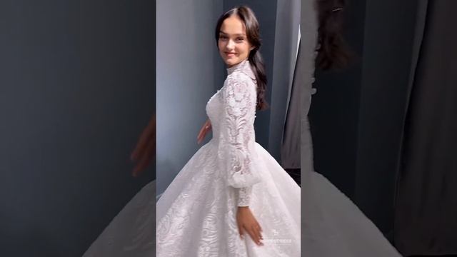 Кружевное пышное свадебное платье, свадебный салон Marrydress смотреть онлайн