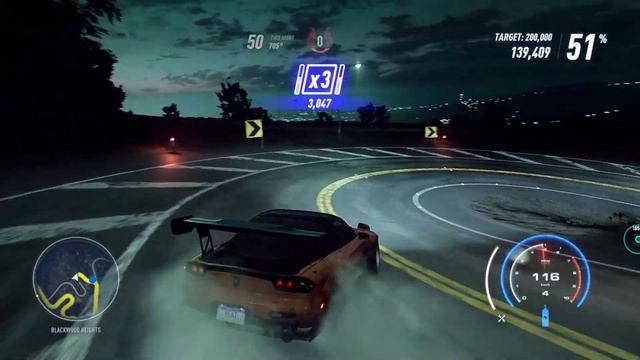 NFS HEAT . DRIFT TRIAL . MAZDA RX7 VEILSIDE MOD . AFTERHOURS GAME PLAY