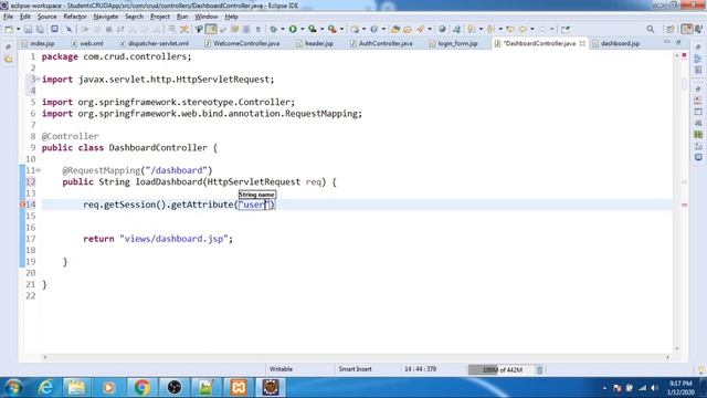 #6 CRUD Project using Spring MVC and Hibernate - Logout using session.invalidate() смотреть онлайн