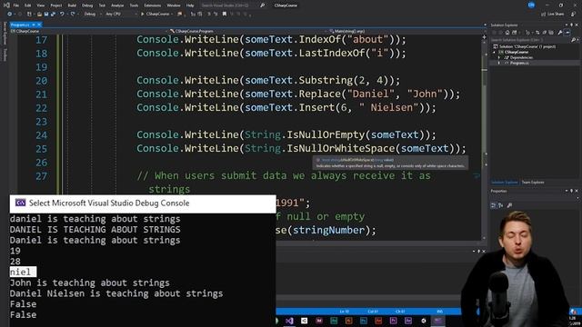 18: String Class Methods in C# | String Methods | C# Tutorial For Beginners | C Sharp Tutorial смотреть онлайн