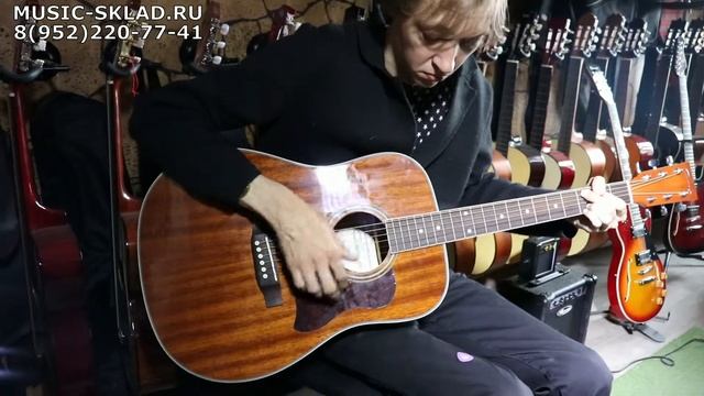 Обзор акустической гитары Дредноут Caraya F673 WA смотреть онлайн