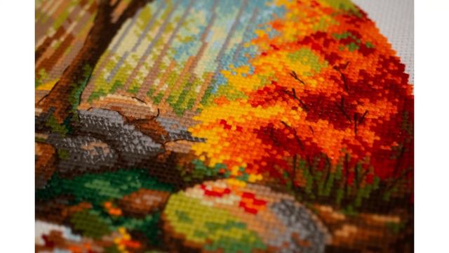 RIOLIS cross stitch kit review. 1978 Autumn Foliage смотреть онлайн