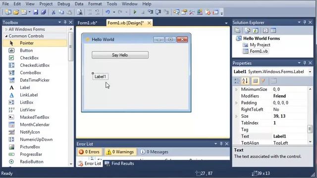Visual Basic Tutorial - 38 - ToolBox смотреть онлайн
