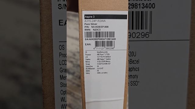 Acer Aspire 3 A315-24P-WA, 15.6", Ryzen 5 7520U, 16/512g- красавчик до 50к, https://clck.ru/37dFnY смотреть онлайн