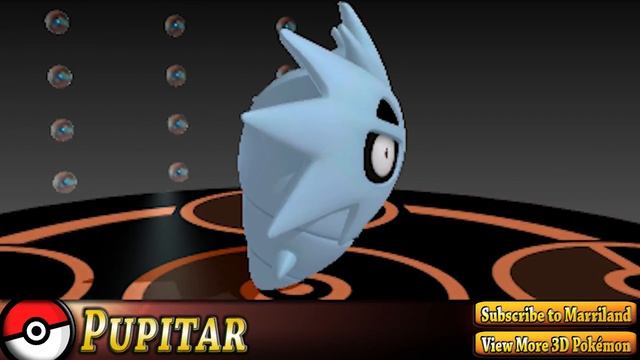 Pokemon #247: Pupitar (Pokedex 3D Pro) смотреть онлайн