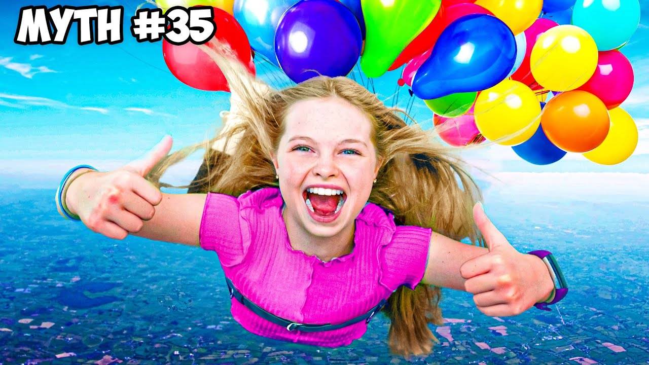 BUSTING 50 MYTHS IN 24 HOURS!! смотреть онлайн