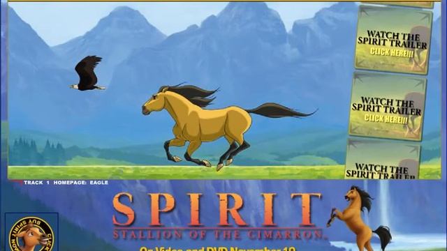 Спирит: Душа прерий (главная страница сайта) / Spirit: Stallion Of The Cimarron (website)