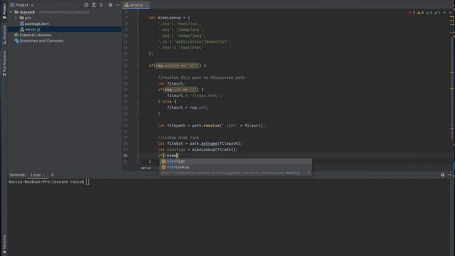 Create a node.js web server смотреть онлайн