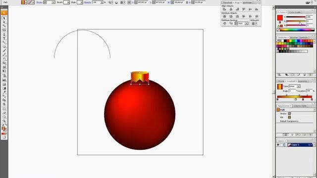 Adobe Illustrator Tutorial: Vector Christmas Ball смотреть онлайн