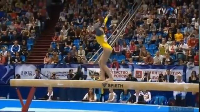 2013 European Gymnastics Championship- Diana Bulimar BB EF смотреть онлайн