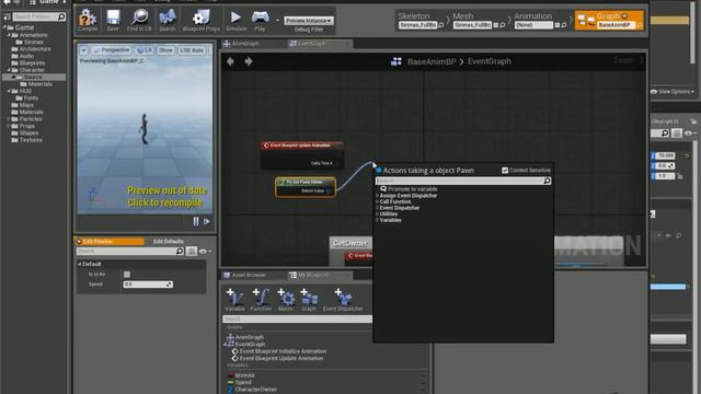 Создание персонажа с нуля UE4 # 3 смотреть онлайн