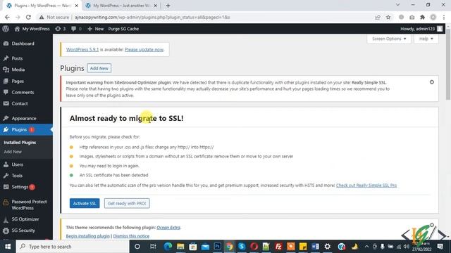 How to activate SSL Certificate on WordPress through Plugin | Really Simple SSL смотреть онлайн