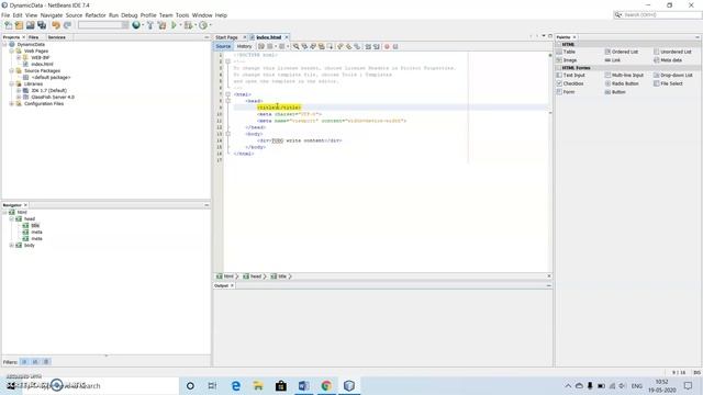 Dynamic HTML using Servlet смотреть онлайн