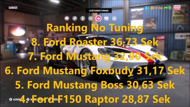 Nfs Payback Ford Mustang (boss 302, Gt 2016, foxbody) f-150, focus rs, Gt, 0-100 Km/h acceleration смотреть онлайн
