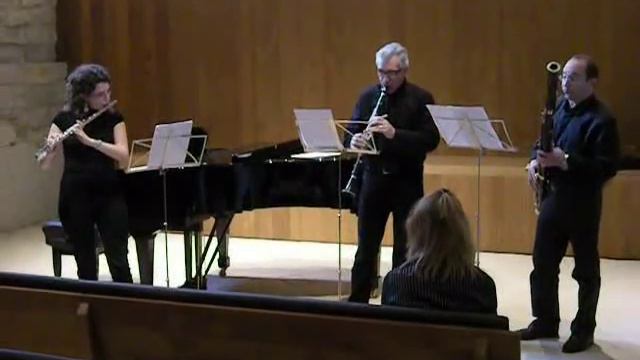 Mozart Divertimento K439b 2 for flute clarinet and bassoon смотреть онлайн