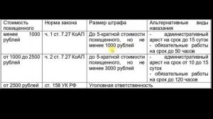 Кража - всегда ли могут посадить за мелкое хищение?