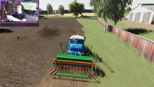 FS19 FARMING SIMULATOR 19 ЛЬВОВСКАЯ ДОЛИНА распахал огородик и посеял бабы #fs19 #фс19 смотреть онлайн