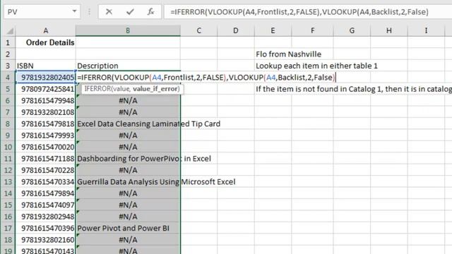 Excel Dual VLOOKUP: How to VLOOKUP to Two Tables - Episode 2208 смотреть онлайн