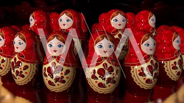 Футаж Матрешки Хоровод LOOP смотреть онлайн