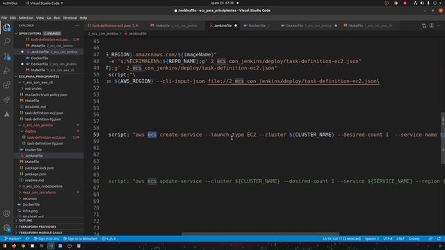 AWS ECS COMO DESPLEGAR UNA APLICACIÓN CON JENKINS EN AWS ECS смотреть онлайн