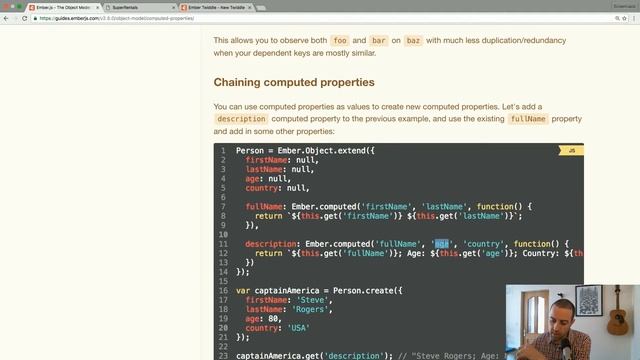 Ember Js Ember Object Model  Tutorial #3
