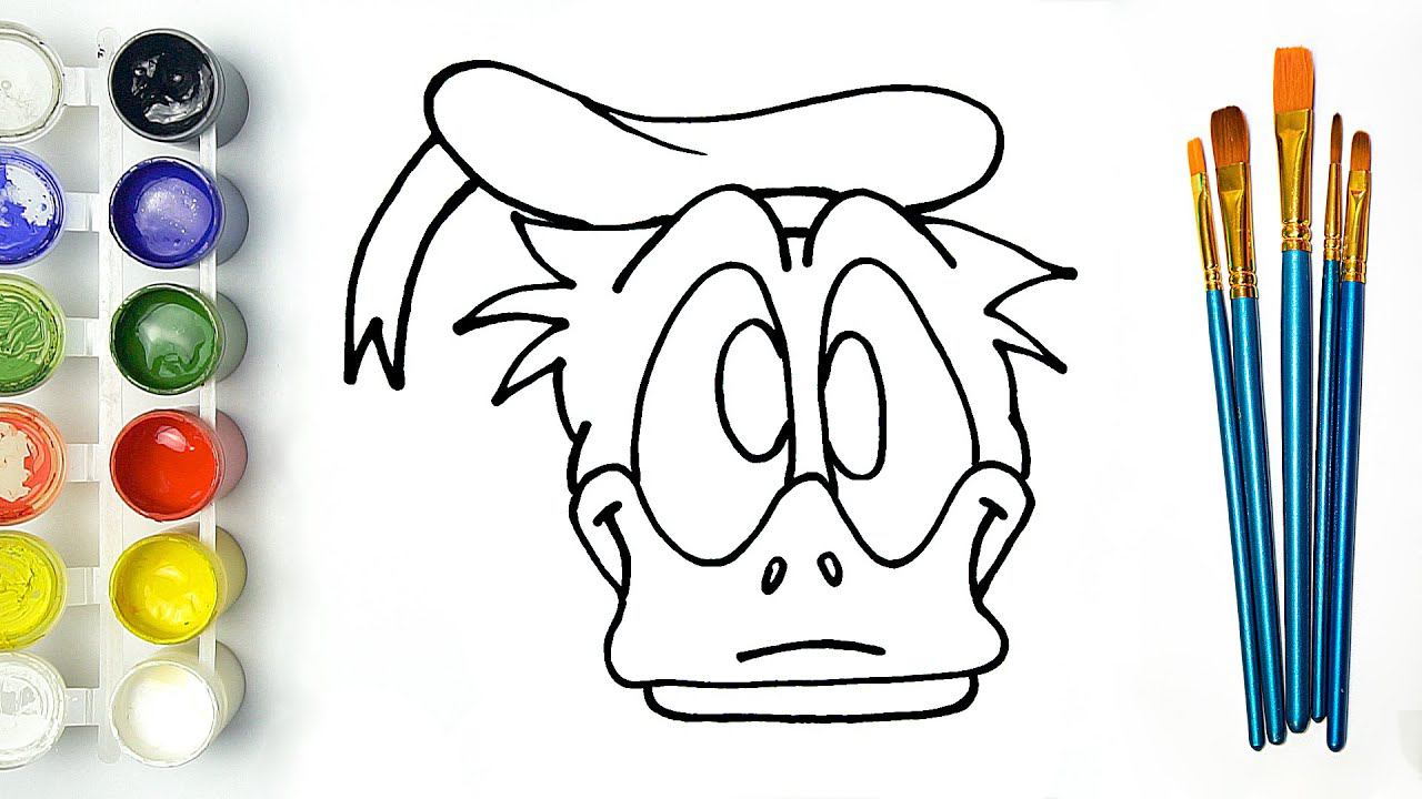 Como Dibujar Al Pato Donald Facil Paso A Paso