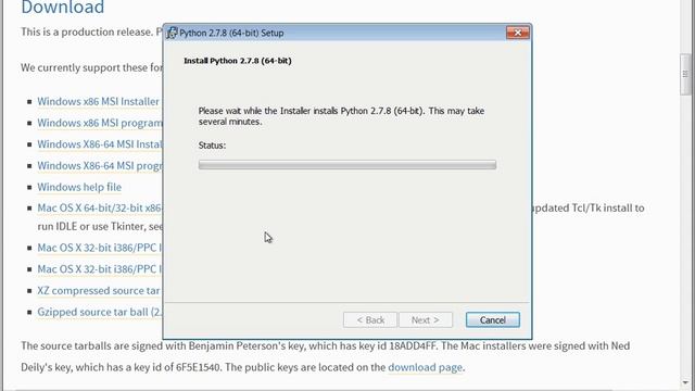 Установка Python под Windows 7 смотреть онлайн