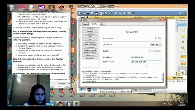 Activity 6.7.5 Subnet And Router Configuration