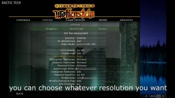 Return to Castle Wolfenstein Resolution fix | 1920*1080p resolution (HD resolution) patch