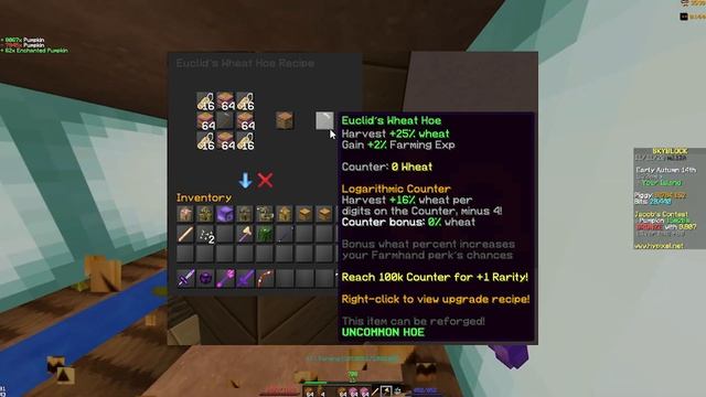 How To Earn a Gold Medal in Jacob's Farming Events on Hypixel Skyblock! смотреть онлайн