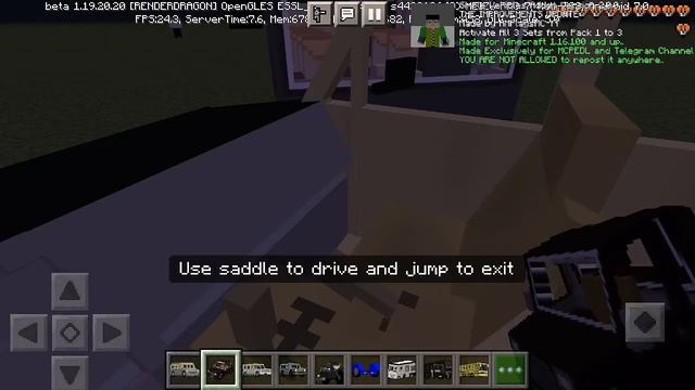 МОД НА ПРОСТОЙ ТРАНСПОРТ МАШИНЫ, МОТОЦИКЛЫ, САМАЛЁТЫ, КОРАБЛИ УЖЕ ВMINECRAFT PE 1.19.20.22 смотреть онлайн