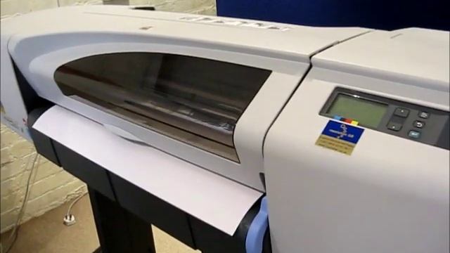 DesignJet 510 repairs - load paper roll смотреть онлайн
