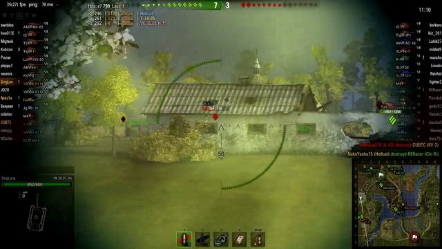 World of Tanks - Komarin - VK36.01 (H) - 3/7/0 - Cuando campear es necesario смотреть онлайн