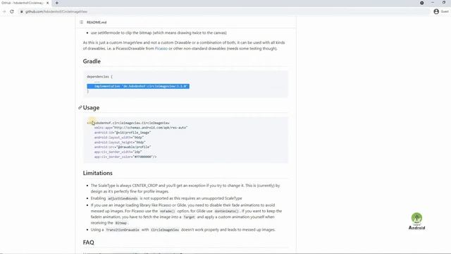 Round imageview in android studio | Circle imageview #10 смотреть онлайн