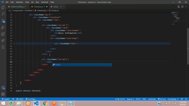 ReactJS Ecom Part 29: How to make Checkout Page in React JS Hooks and display cart item data. смотреть онлайн